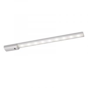Éclairage sous meuble cuisine en aluminium argenté, Veroni, 8W, 4000K LED