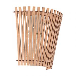 Applique murale marronne en bois, Berry