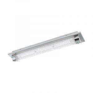 Plafonnier chromé en verre, Iris, 19W, 4000K LED, IP44