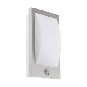 Applique extérieur avec détecteur de mouvement blanche en plastique, Lyam, IP44