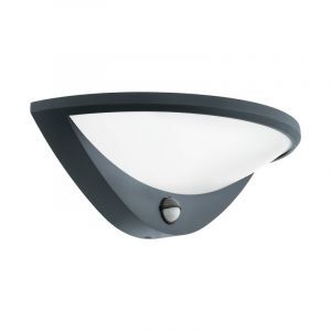 Applique extérieur avec détecteur de mouvement anthracite en aluminium, Ryan, IP44