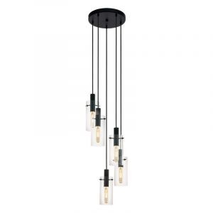 Suspension noire en verre, Jovanni