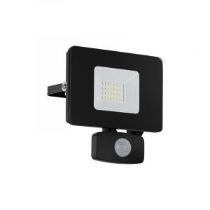 Applique extérieur avec détecteur de mouvement noire en aluminium, Joey, IP44