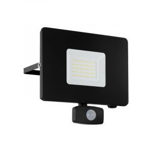 Applique extérieur avec détecteur de mouvement noire en aluminium, Joey, IP44