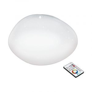 Lampe plafond blanche en acier, Tyrell, 21W, couleur réglable LED