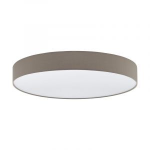 Plafonnier taupe en plastique, Sila, 60W, blanc chaud à froid réglable LED, avec télécommande
