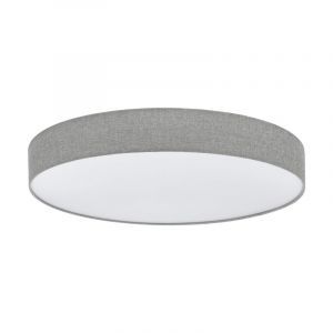Plafonnier gris en plastique, Sila, 60W, blanc chaud à froid réglable LED, avec télécommande