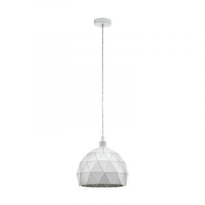 Suspension blanche en acier, Silva