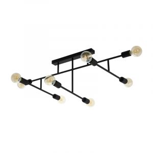 Lampe plafond noire en acier, Anica