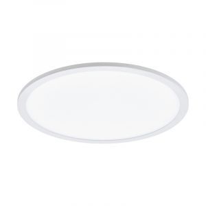 Lampe plafond blanche en aluminium, Ericus, 19W, couleur réglable LED