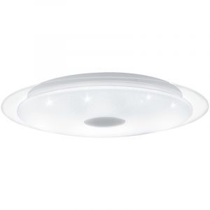 Lampe plafond transparente en acier, Dunya, 36W, couleur réglable LED