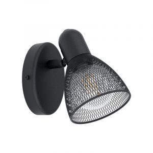 Spot plafond noir en acier, Madelene