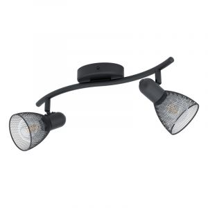 Spot plafond noir en acier, Madelene