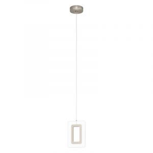 Suspension nickel en plastique, Niels, 5W, 3000K LED