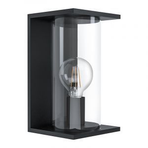 Luminaire extérieur noire en acier, Laszlo, IP54