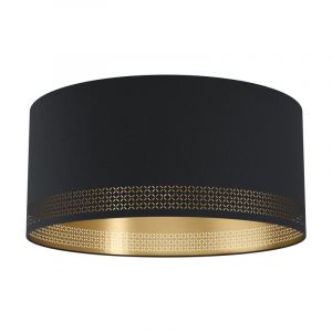 Lampe plafond noire en acier, Niko
