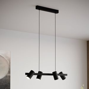Suspension noire en acier, Patrice