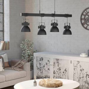 Suspension noire en aluminium, Liane