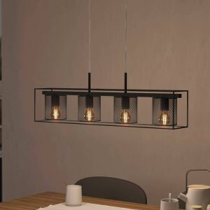 Suspension noire en aluminium, Thiemo