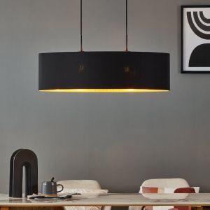 Suspension noire en tissu, Kelsey
