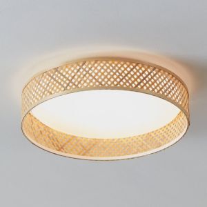 Lampe plafond marronne en aluminium, Jolene, 24W, 3000K LED