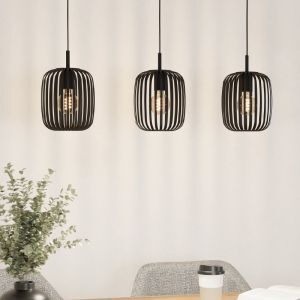 Suspension noire en aluminium, Pietro