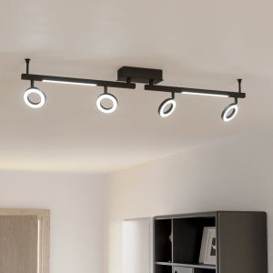 Spot plafond noir en aluminium, Madelinde, 3,2W, 3000K LED
