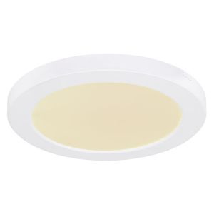 Lampe plafond blanche en plastique, Cage, 18W, couleur réglable LED