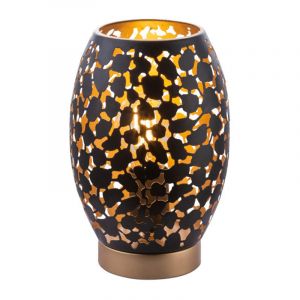 Lampe de table noire en métal, Bilboa