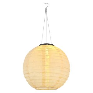 Luminaire extérieur beige en plastique, Moad, 0,5W, 2700K LED, IP44, avec interrupteur
