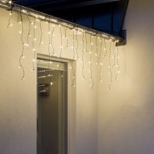 6 mètres guirlande stalactite connectable, 70 cm de haut, blanc chaud, IP44, de base