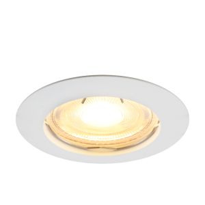 Spot encastré blanc en aluminium, Agata