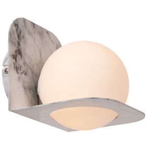 Applique salle de bain moderne grise, Davy, IP44