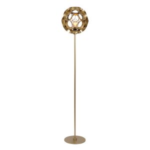 Lampadaire moderne doré, Hannelore