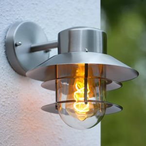 Luminaire extérieur moderne chromée, Zico, IP44
