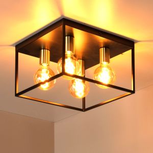 Lampe plafond moderne noire, Ruben
