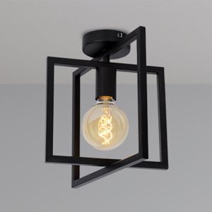 Lampe plafond moderne noire, Luuk