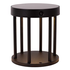 Lampe de table solaire extérieur moderne noire, Jackson, 2W, 2700K LED, IP54