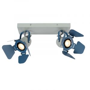Spot plafond pour enfants moderne bleu, Picto
