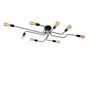 Lampe plafond classique noire, Lester