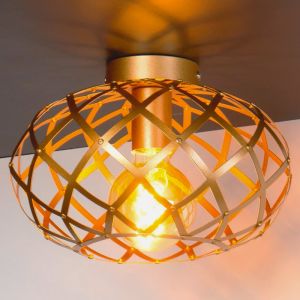 Lampe plafond moderne dorée, Wolfram