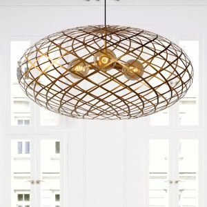 Suspension moderne dorée, Wolfram