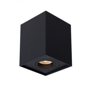 Spot plafond moderne noir, Tube