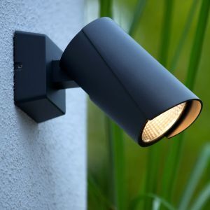 Luminaire extérieur moderne anthracite, Manal, 12W, 3000K LED, IP65