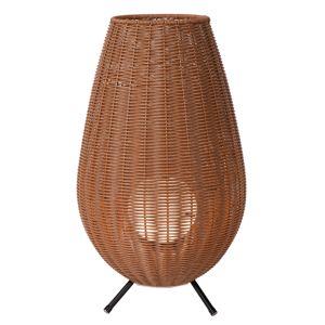 Lampe de table extérieur rustique marronne, Colin, 3W, 3000K LED, IP44, gradable en 3 étapes