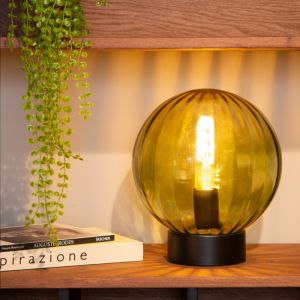 Lampe de table rétro verte, Monsaraz, avec interrupteur