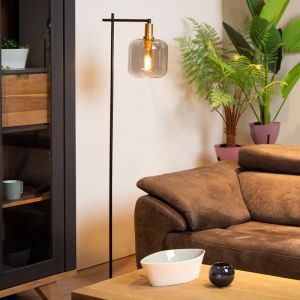 Lampadaire moderne gris, Joanet, avec interrupteur