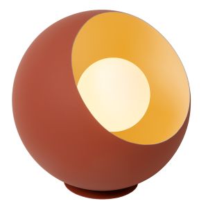 Lampe de table moderne orange, Doredos, avec interrupteur