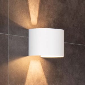 Applique up and down moderne blanche, Axi, 6W, 2700K LED, IP54