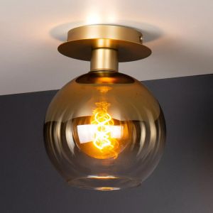 Lampe plafond rétro dorée, Marius